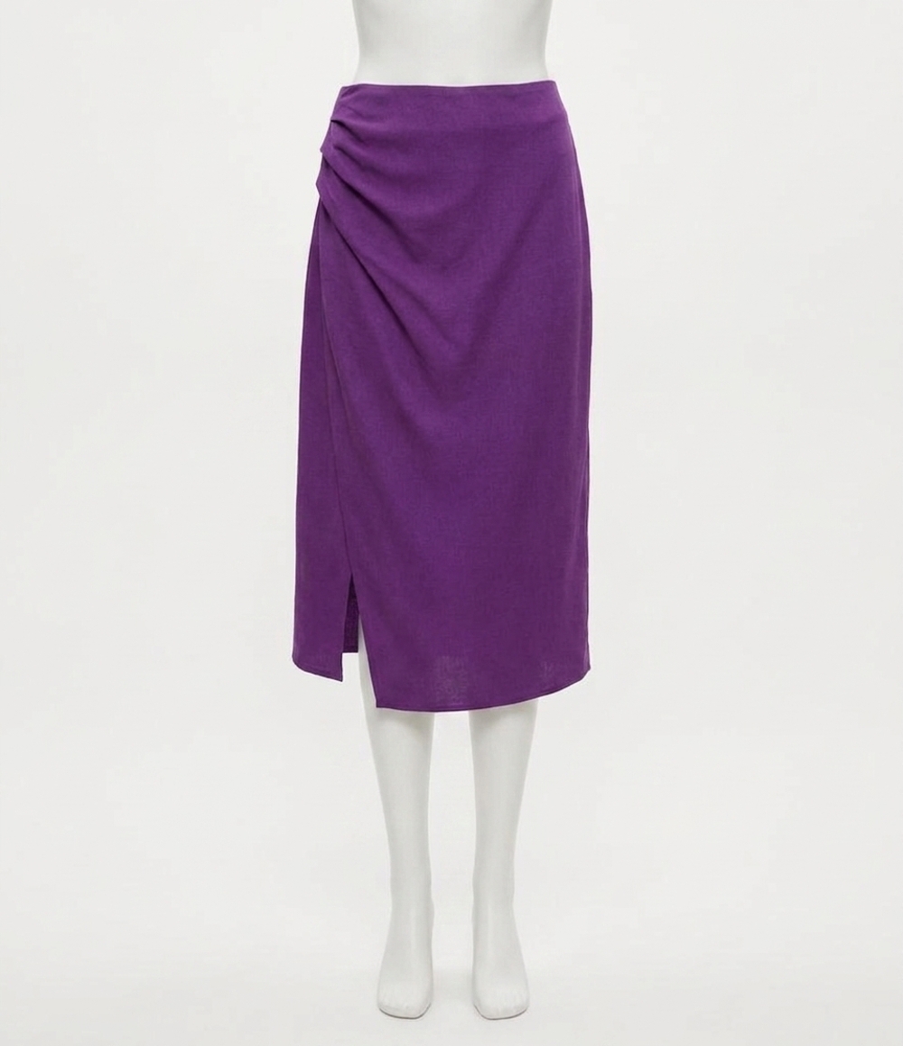 NEW MICHAEL STARS yeni midi skirt in grape
